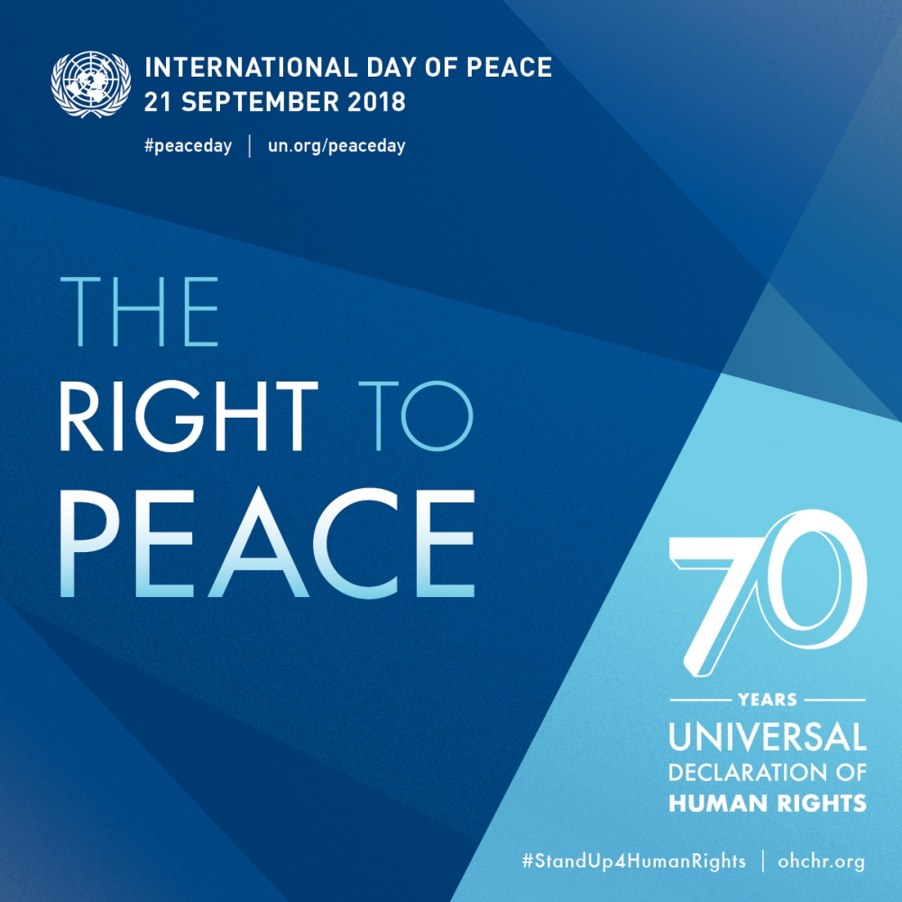International Day of Peace - 21 September 2018